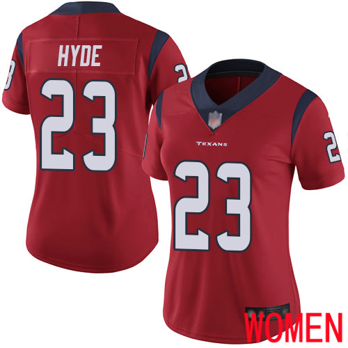 Houston Texans Limited Red Women Carlos Hyde Alternate Jersey NFL Football #23 Vapor Untouchable